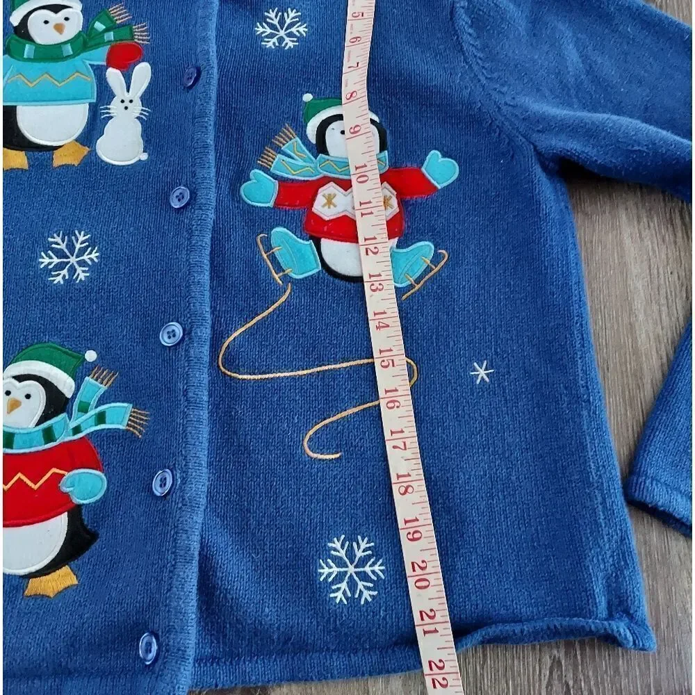 Dress Barn Vintage Ugly Christmas Cardigan Sweater Medium